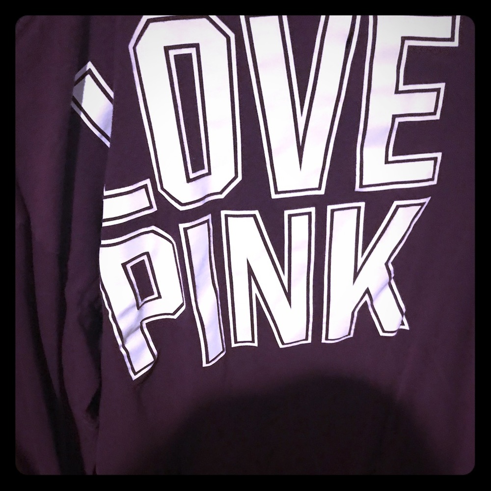 Vs pink neck long sleeve